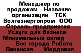 Менеджер по продажам › Название организации ­ ТСК Волгаэнергопром, ООО › Отрасль предприятия ­ Услуги для бизнеса › Минимальный оклад ­ 25 000 - Все города Работа » Вакансии   . Мордовия респ.